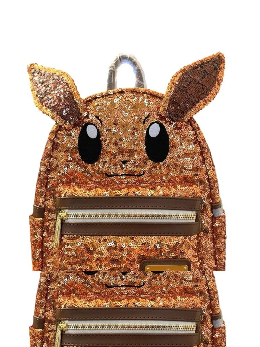 Loungefly Pokémon Eevee Gold Brown Sequin Cosplay Mini  display picture 2